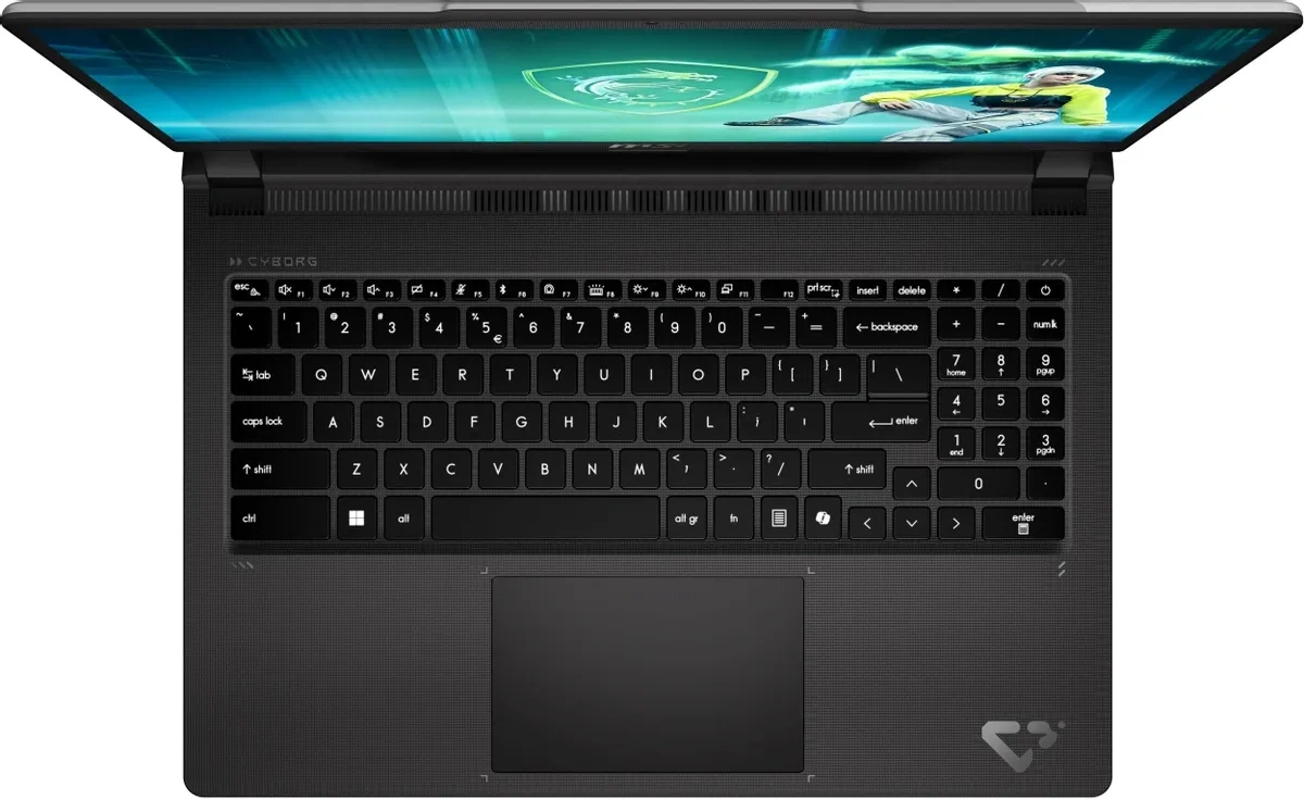MSI Cyborg 15 C2WF-015XRU Серый (15.6" IPS, Intel Core 5 210H, 16 Гб, SSD 1024 Гб, GeForce RTX 5060, DOS) 9S7-15T121-015. Фото 4