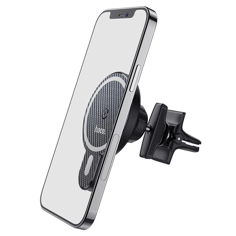Держатель с беспроводной зарядкой Hoco CA85 Ultra-fast, Black. Фото 2