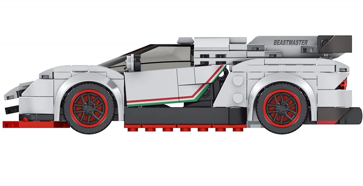 Конструктор Mould King Models 27007. Lamborghini Veneno, 398 деталей. Фото 4