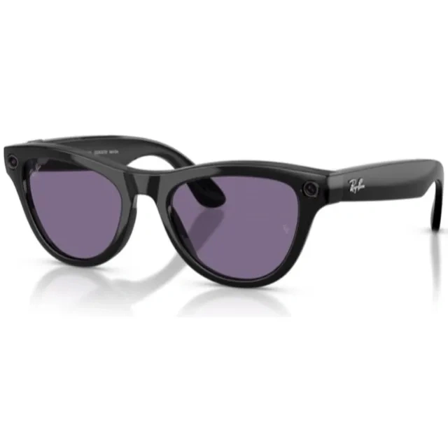 Умные очки Ray Ban Skyler (Gen 2) RW4014 Глянцевый чёрный/Аметистовый фотохром M 150-52mm (601/CH52). Фото 1