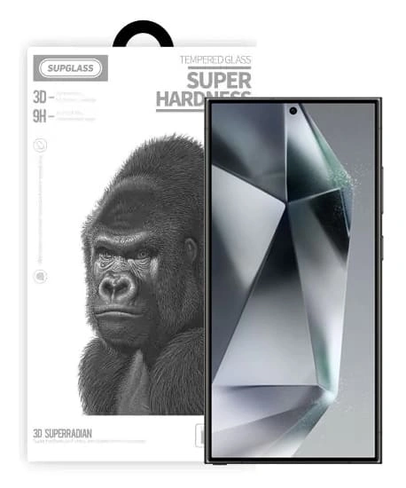 Защитное стекло SupGlass 3D XC-11 для Samsung S24 Ultra, Прозрачное. Фото 1