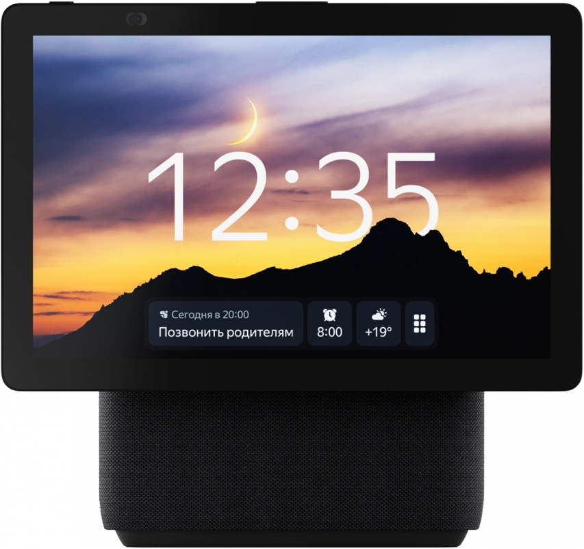 Умная колонка Яндекс Станция Дуо Макс c Zigbee YNDX-00055BLK, Чёрная. Фото 2