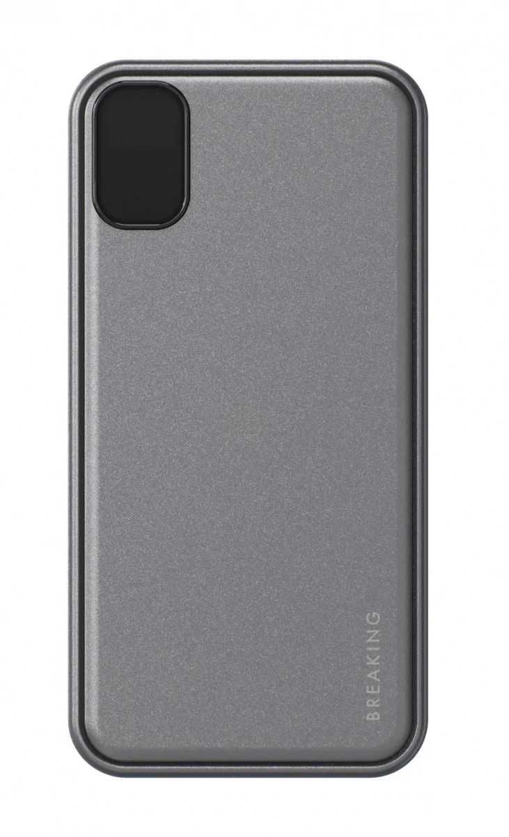 Внешний аккумулятор Breaking P216 10000 mAh + кабель USB-A - USB-C, графит (27230). Фото 1