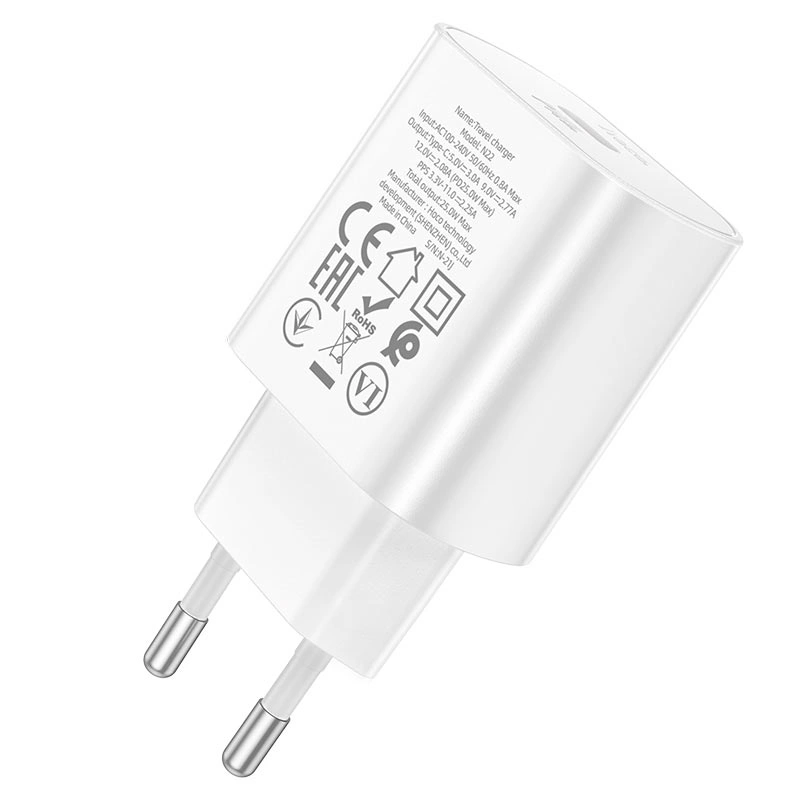 Сетевое зарядное устройство Hoco N22 Jetta PD25W, Белое. Фото 4