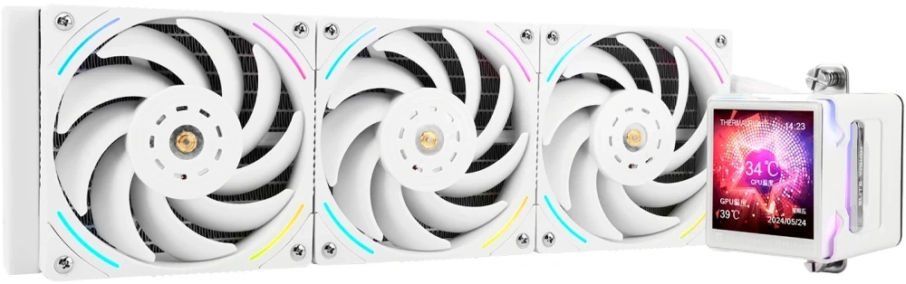 Система охлаждения Thermalright Elite Vision 360 ARGB, Белый (E-VISION-360-WH-ARGB). Фото 1