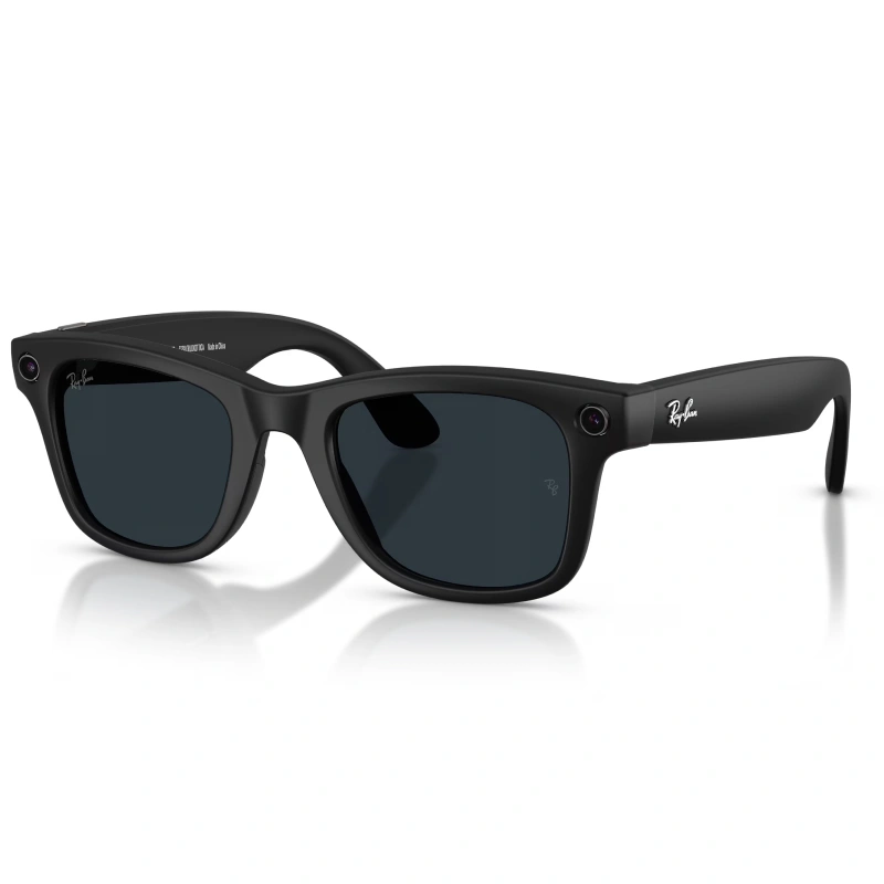 Умные очки Ray Ban Wayfarer (Gen 2) RW4012 Матовый черный/Серый фотохром L 155-53mm (601S1Z). Фото 2