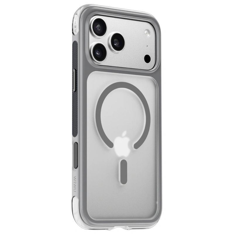 Накладка Wiwu для iPhone 17 Pro Max AeroShield Pro (MagSafe), Серый (AS-202). Фото 2