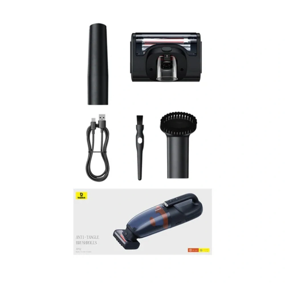 Автомобильный пылесос Baseus AP02 Handy Vacuum Cleaner, Black. Фото 5