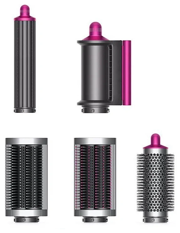 Стайлер для волос Dyson AirWrap Complete Long HS05, Фуксия, яркий никель. Фото 3