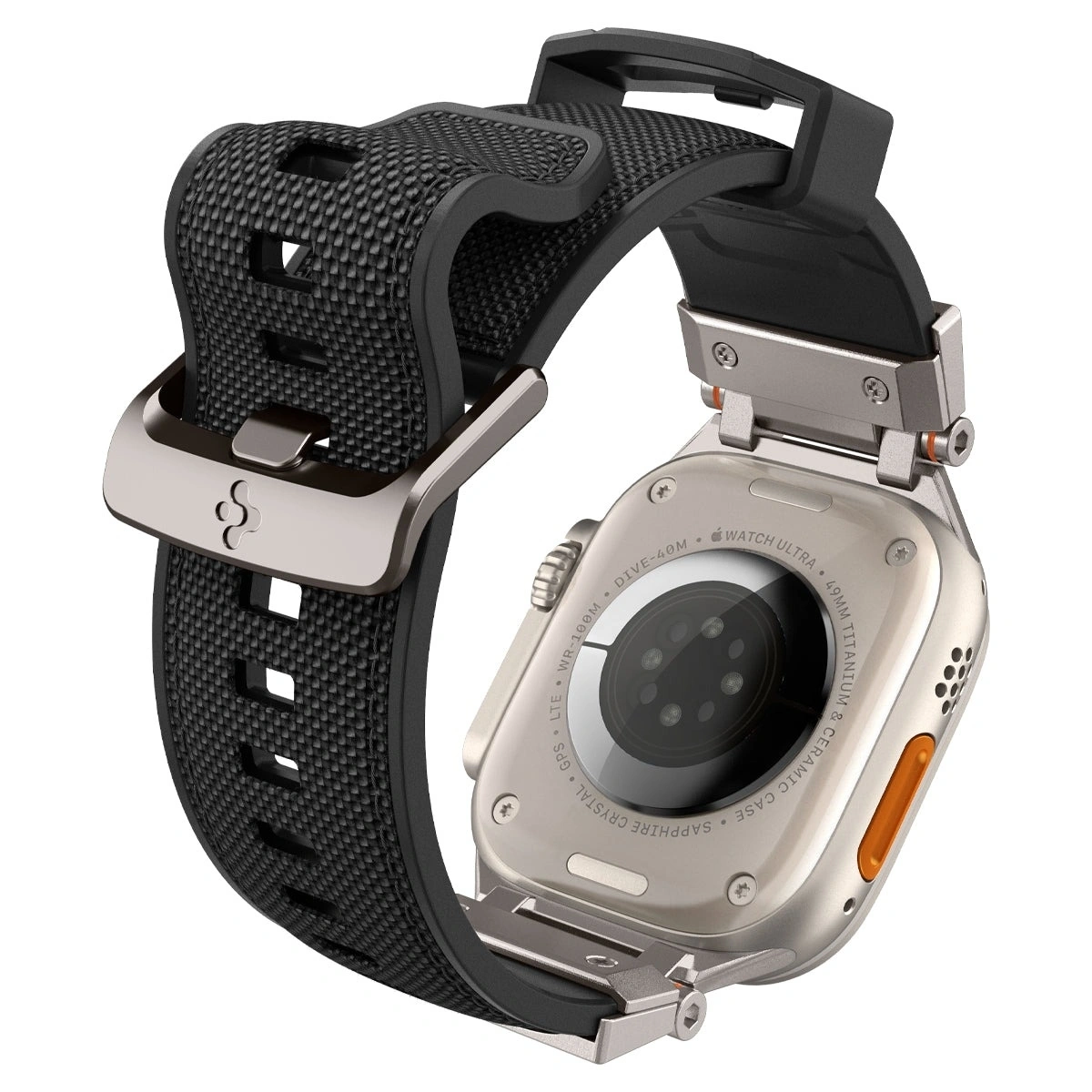 Ремешок Spigen Durapro Armor для Apple Watch 44/45/46/49мм, Чёрный (AMP06065). Фото 4