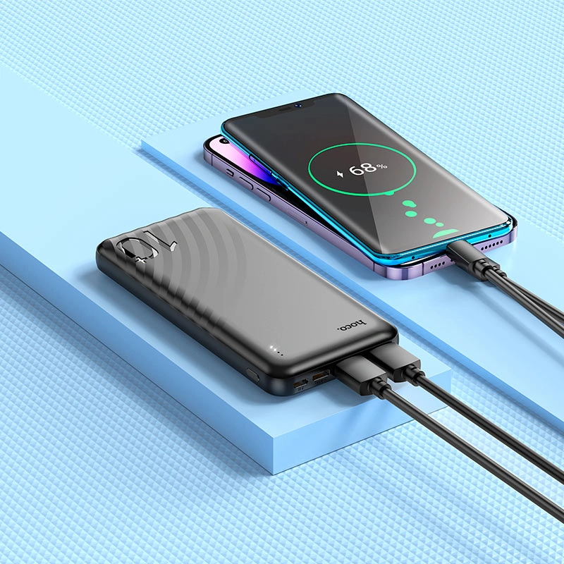 Внешний аккумулятор Hoco J123 Element 10000mAh, Чёрный. Фото 5