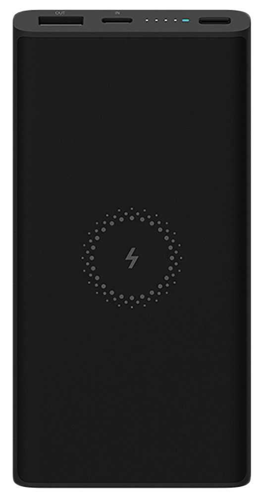 Внешний аккумулятор с возможностью беспроводной зарядки XiaoMi Wireless Power Bank 10000 mAh, Чёрный (WPB15PDZM). Фото 2