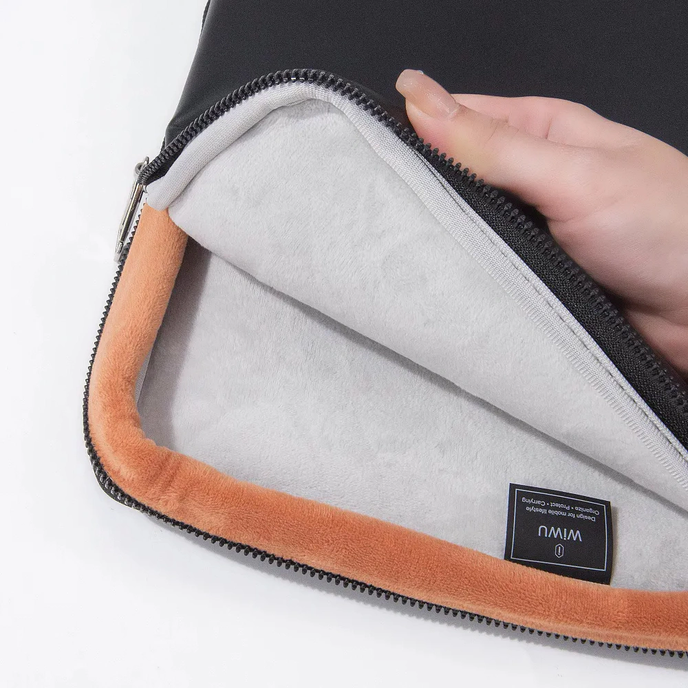 Чехол-Сумка Wiwu Hali Laptop Sleeve 14", Black. Фото 4