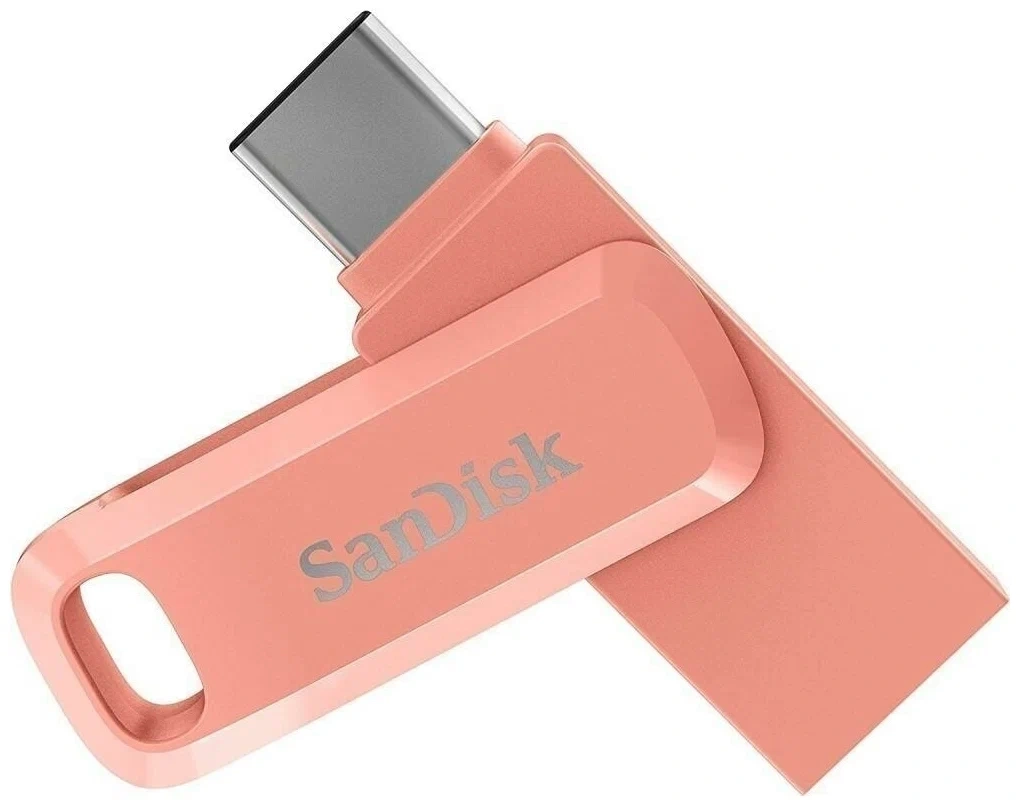 Накопитель Sandisk Drive USB Type-C 64Gb [SDDDC3-064G-G46PC], Розовый. Фото 1