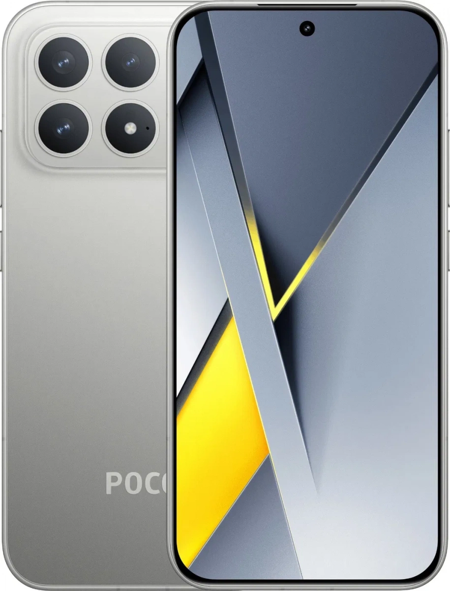 Смартфон Poco F8 Pro 12/256Гб Серебристый титан. Фото 1