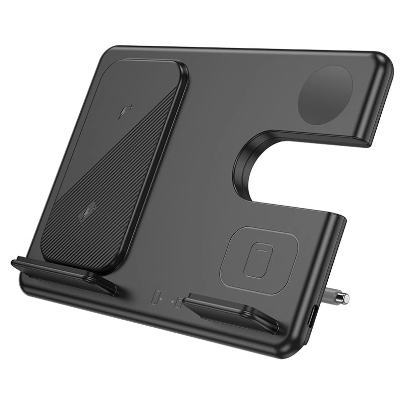 Беспроводное зарядное устройство Hoco CQ2 Flash 15W, Black. Фото 1