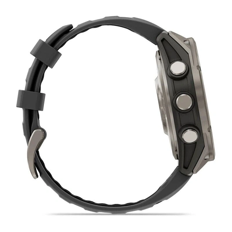 Умные часы Garmin Fenix 8 Pro 51mm, Amoled/Sapphire, Titanium wiht Graphite/Black Silicone Black (010-03199-11). Фото 4