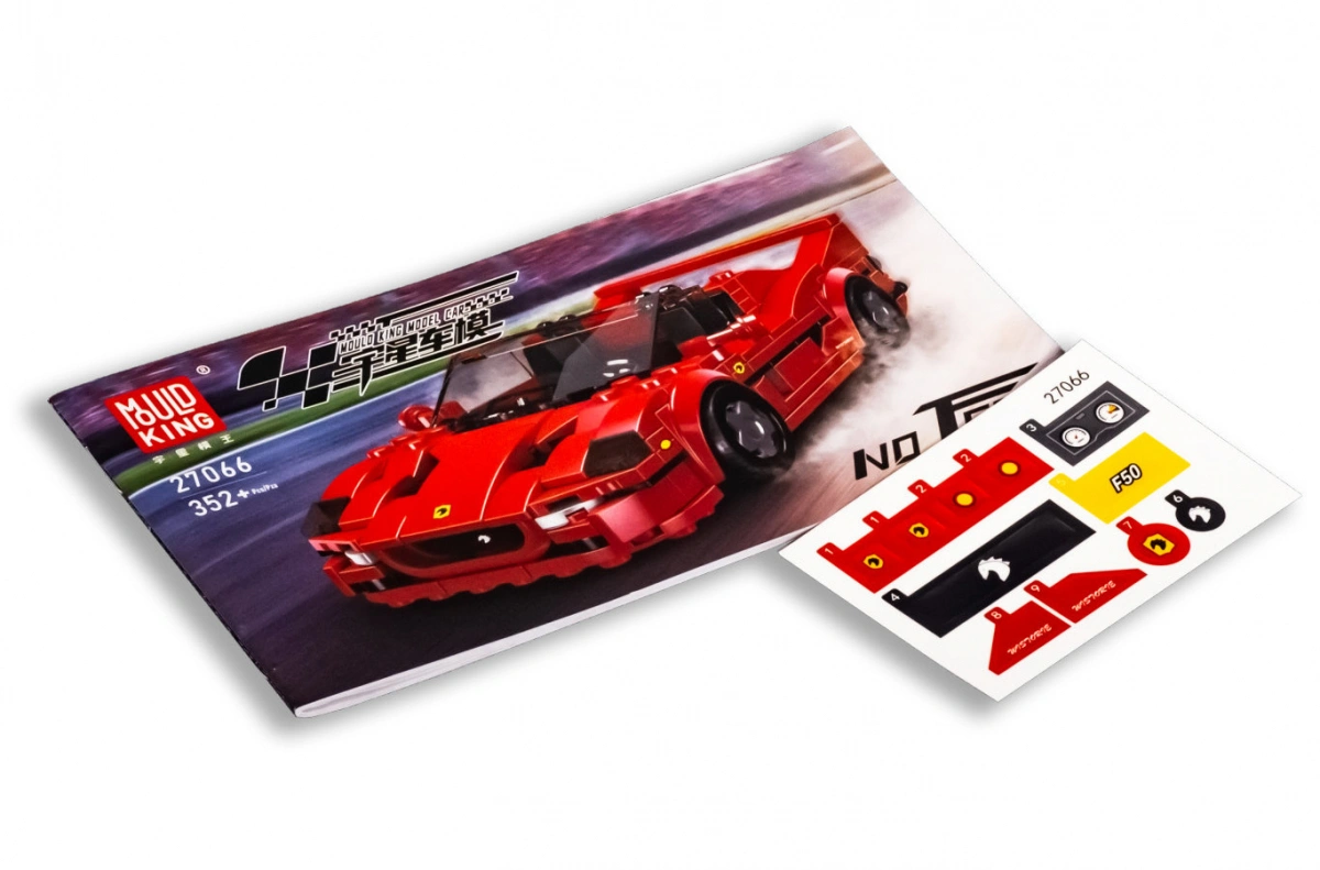 Конструктор Mould King Models 27066. Ferraris F50, 352 детали. Фото 3