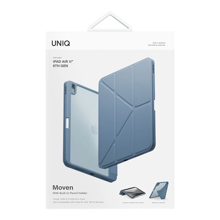 Чехол Uniq Moven для iPad Air 11 (2024/25) / Air 10.9 (2020/22), Каменно-синий (PDA11(2024)-MOVSBLU). Фото 4