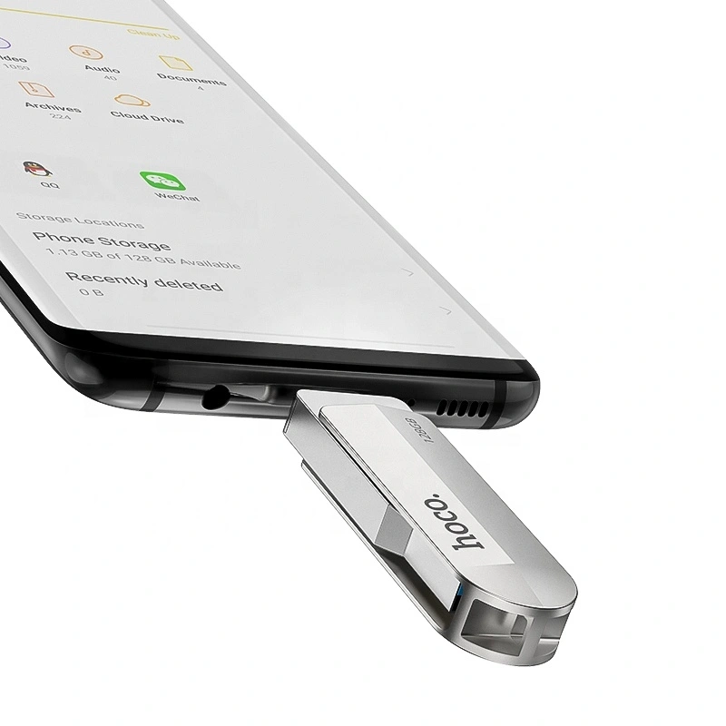 Накопитель Hoco UD10 Wise Smart Type-C USB drive 128Gb USB 3.0. Фото 3
