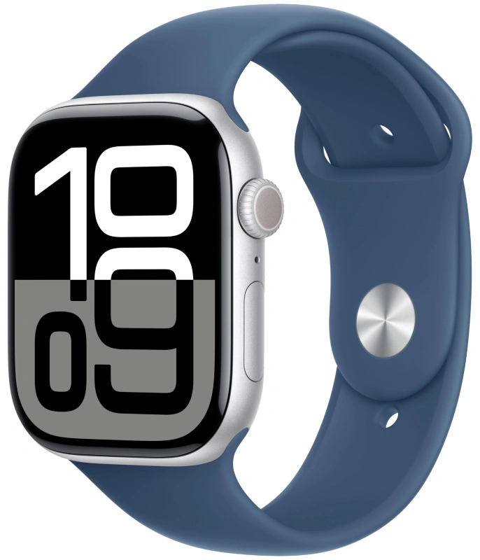Apple Watch Series 9, 45 мм, cеребристый алюминий (Уцененный товар) . Фото 1
