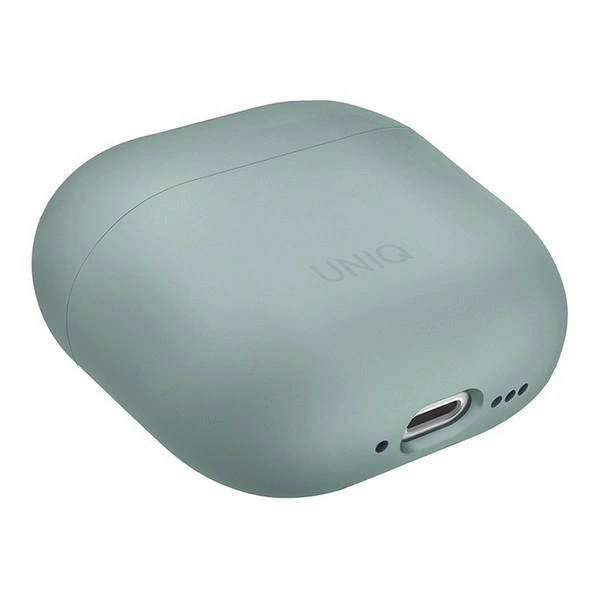 Чехол Uniq для наушников AirPods 4 LINO Liquid silicone, Iceplant Green (AIRPODS(2024)-LINOIGRN). Фото 4