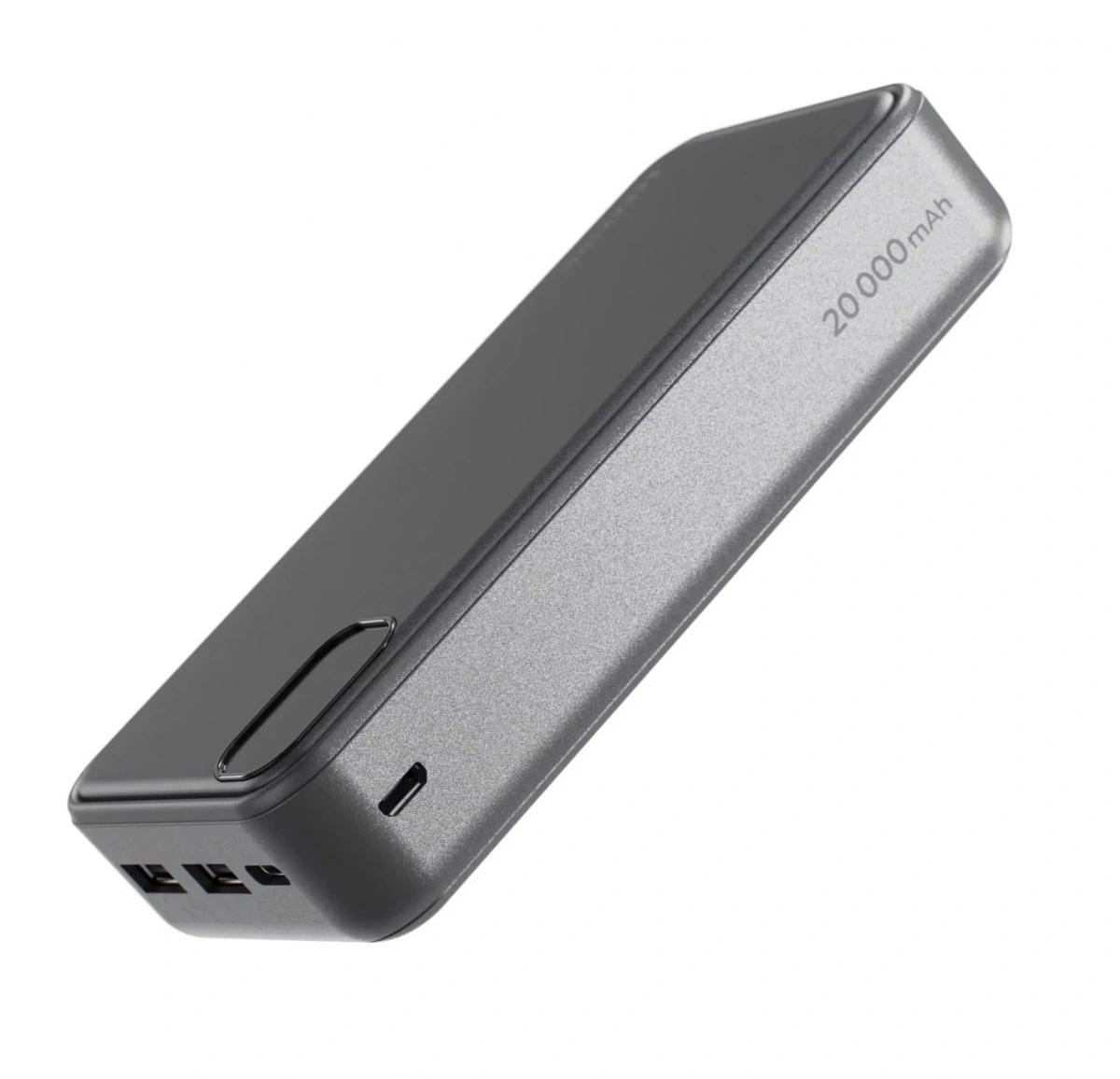 Внешний аккумулятор Breaking P217 20000 мАч + кабель USB-A - USB-C, Графит (27231). Фото 5