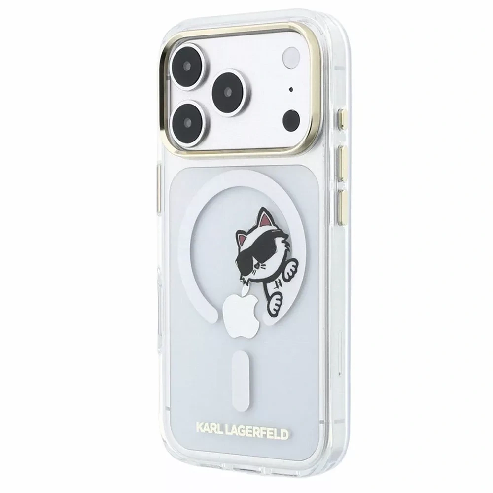 Накладка Lagerfeld для iPhone 18 Pro Max/17 Pro Max IML Sketch Choupette Hard (MagSafe), Transparent (KLHMP18X6HCPSCT). Фото 4