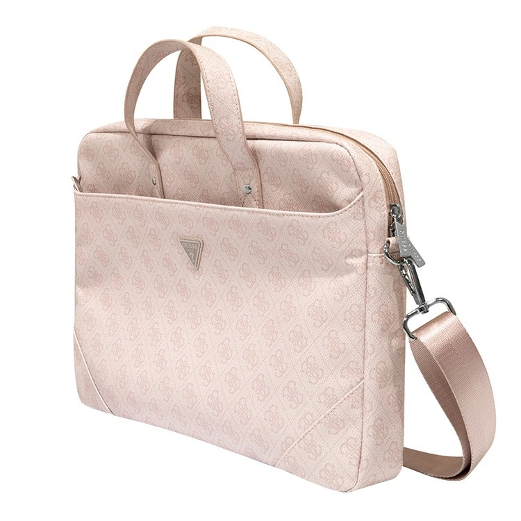 Сумка для ноутбука Guess 4G Bag with Triangle metal logo для ноутбуков 13/"15"/16", Pink (GUCB15P4TP). Фото 3