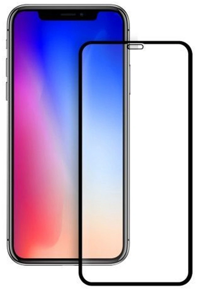 Защитное стекло Full Cover 3D для iPhone 11 Pro Max / iPhone XS Max, Чёрное. Фото 1