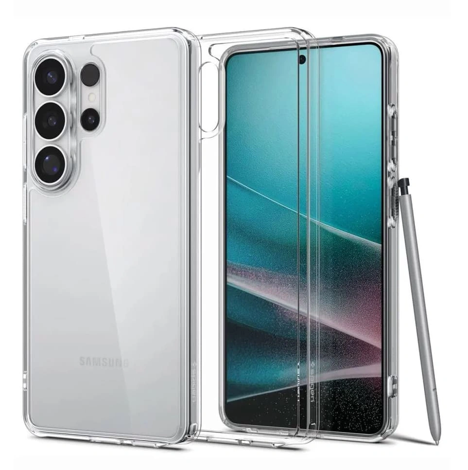Накладка Spigen Ultra Hybrid для Samsung Galaxy S26 Ultra, Кристально прозрачная (ACS10677). Фото 1