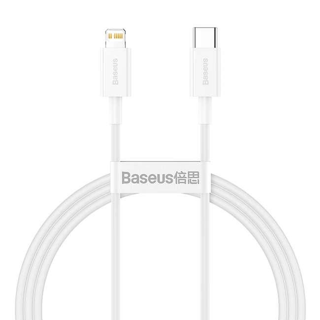 Кабель Baseus Superior Series Fast Charging Data Cable Type-C to iP PD 20Вт 1м, Белый (CATLYS-A02). Фото 1