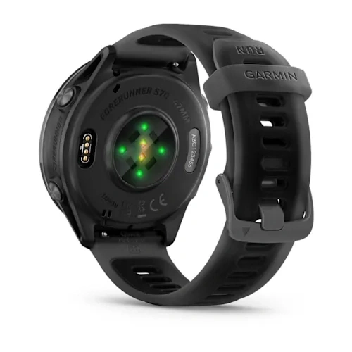 Умные часы Garmin Forerunner 570 42mm Slate Gray Aluminum with Translucent Black Silicone (010-02970-40). Фото 5