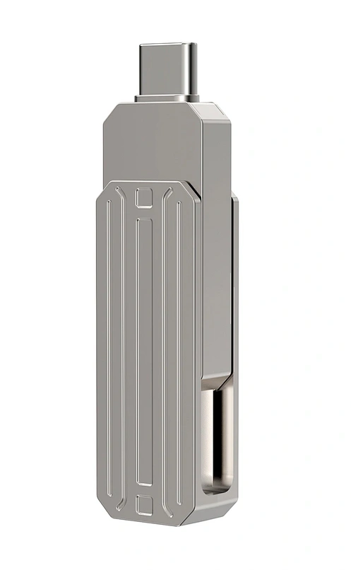 Накопитель Wiwu Infinite 2in1 USB3.2 Flash Drive USB Type-C 256Gb, Silver (Wi-FD003). Фото 2