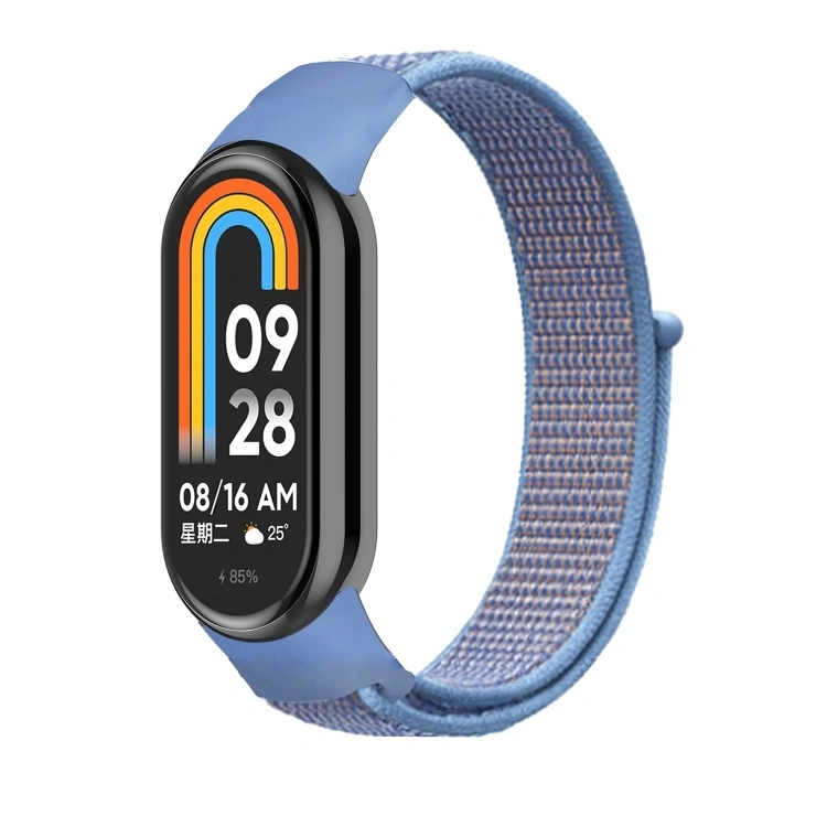 Сменный ремешок для Mi Band 8 нейлоновый, Фиолетовый. Фото 1