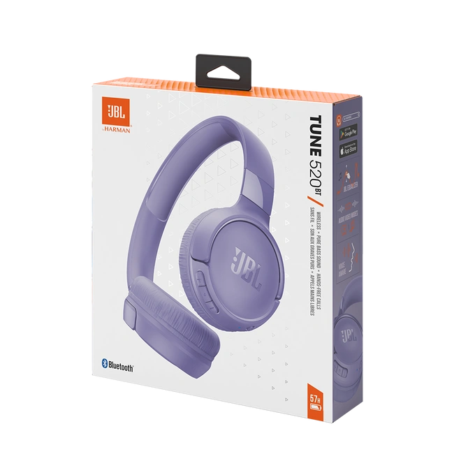 Беспроводные наушники JBL Tune 520BT, Фиолетовые. Фото 7