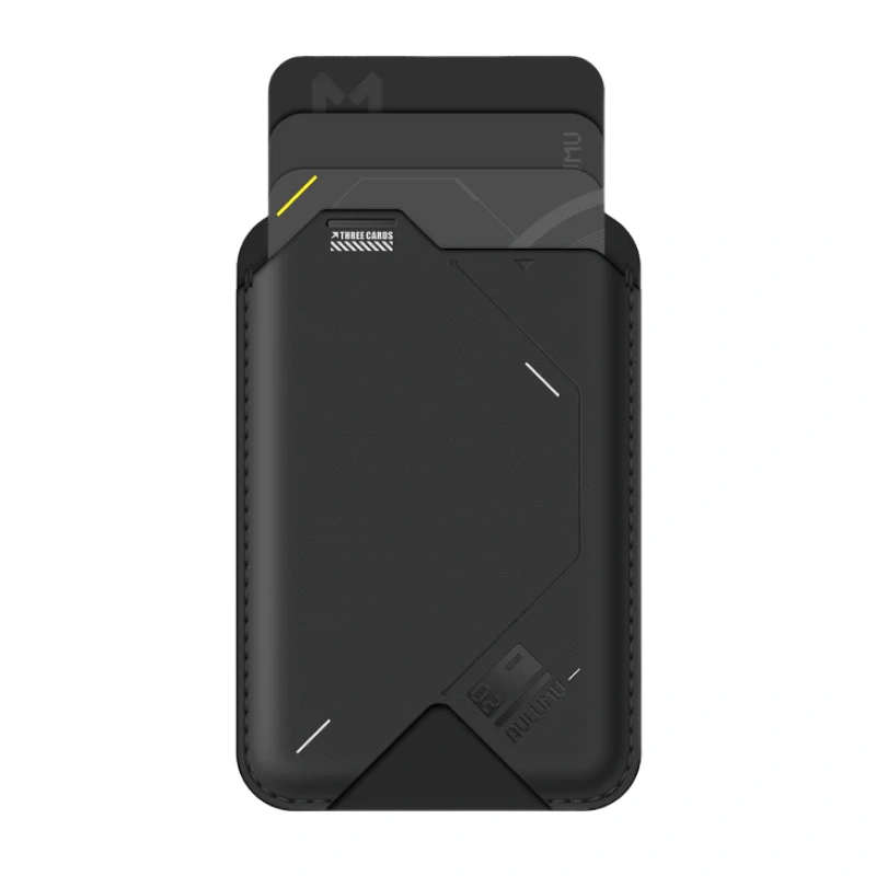 Магнитный бумажник Aulumu G02 MagSafe, Чёрный (UA-G02-BK). Фото 2