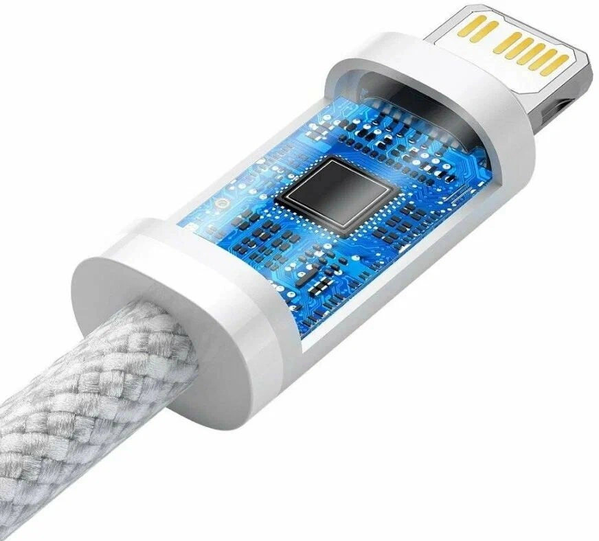 Кабель Baseus Dynamic Series Fast Charging Data Cable Type-C to Lightning 20Вт 2м, Белый (CALD000102). Фото 3