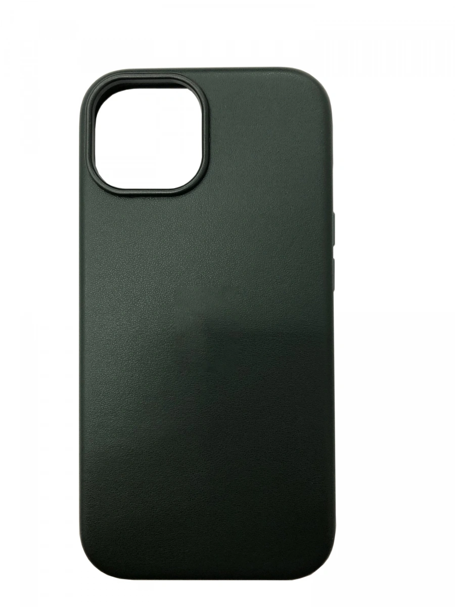 Накладка Leather Case With MagSafe для iPhone 15, Evergreen. Фото 1