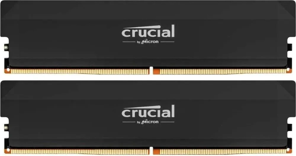 Оперативная память Crucial Рrо Series 32Гб (2x16GB) DDR5-6000 DIMM, CL-36-38-38-80, Чёрный (CP2K16G60C36U5B). Фото 1