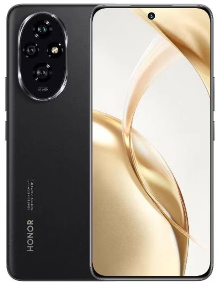 Смартфон Honor 200 12/512Гб Вельветовый чёрный (ELI-NX9). Фото 1