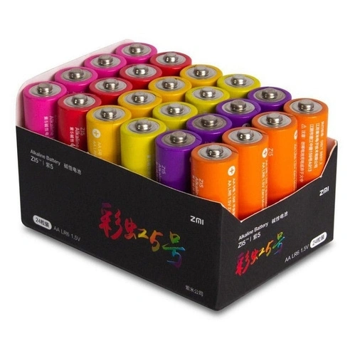 Батарейки ZMi Rainbow ZI5 типа AA 24шт. 1.5V. Фото 1