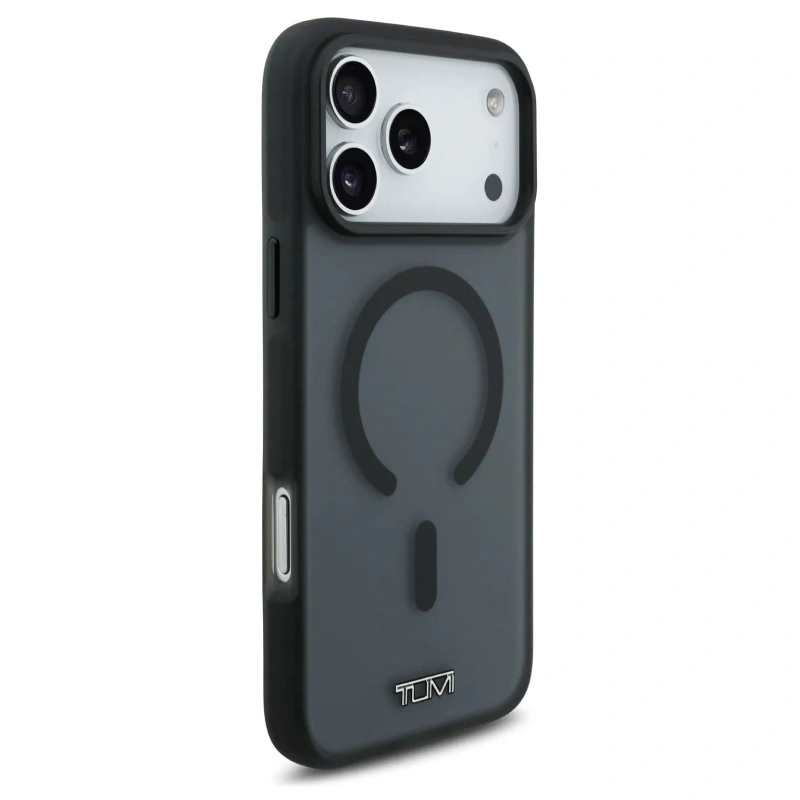 Накладка Tumi для iPhone 17 Pro Max ShockProof Froste (MagSafe), Чёрный (TUHMP17XHMP1TK). Фото 4