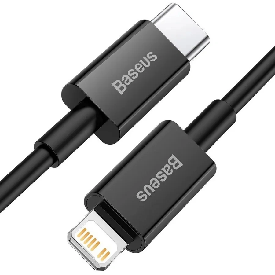 Кабель Baseus Superior Series Fast Charging Data Cable Type-C to iP PD 20Вт 2м, Чёрный (CATLYS-C01). Фото 2
