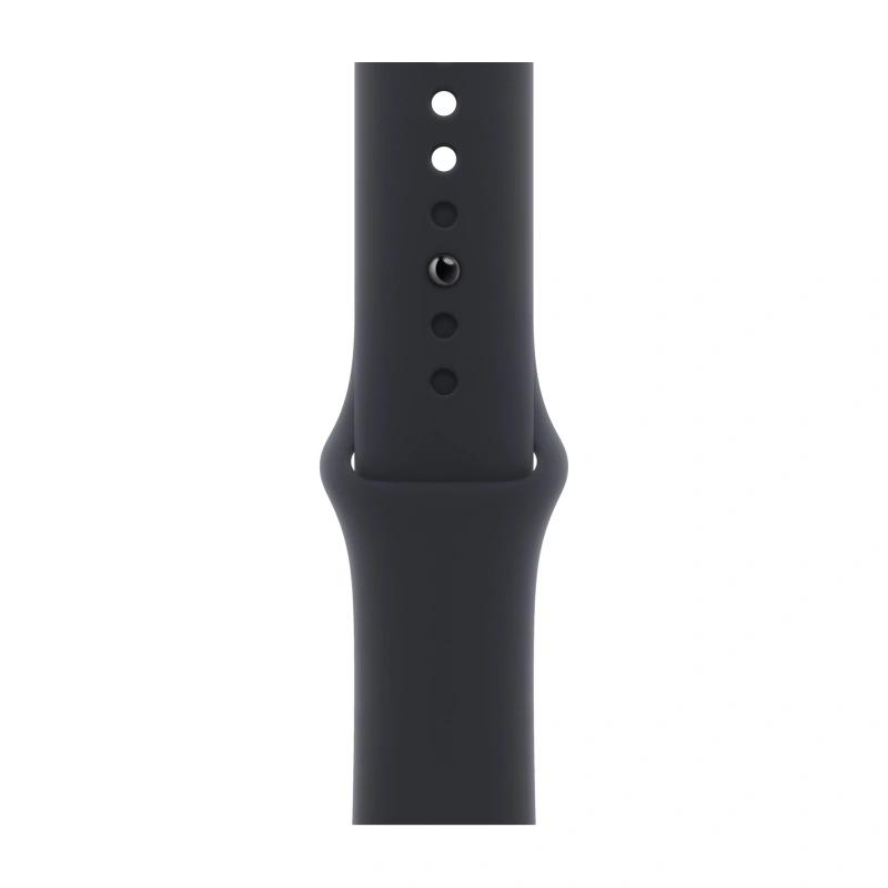 Apple Watch SE 2024, 44 мм, алюминий цвета "тёмная ночь", Midnight Sport Band, размер S/M (MXEJ3). Фото 3