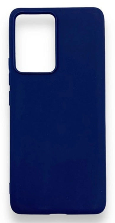 Накладка Silicone Case Logo для Poco X5 Pro 5G, Тёмно-синяя. Фото 1