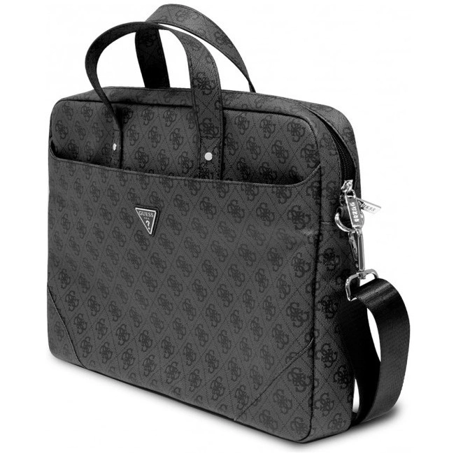 Сумка для ноутбука Guess 4G Bag with Triangle metal logo для ноутбуков 13/"15"/16", Серая (GUCB15P4TK). Фото 3