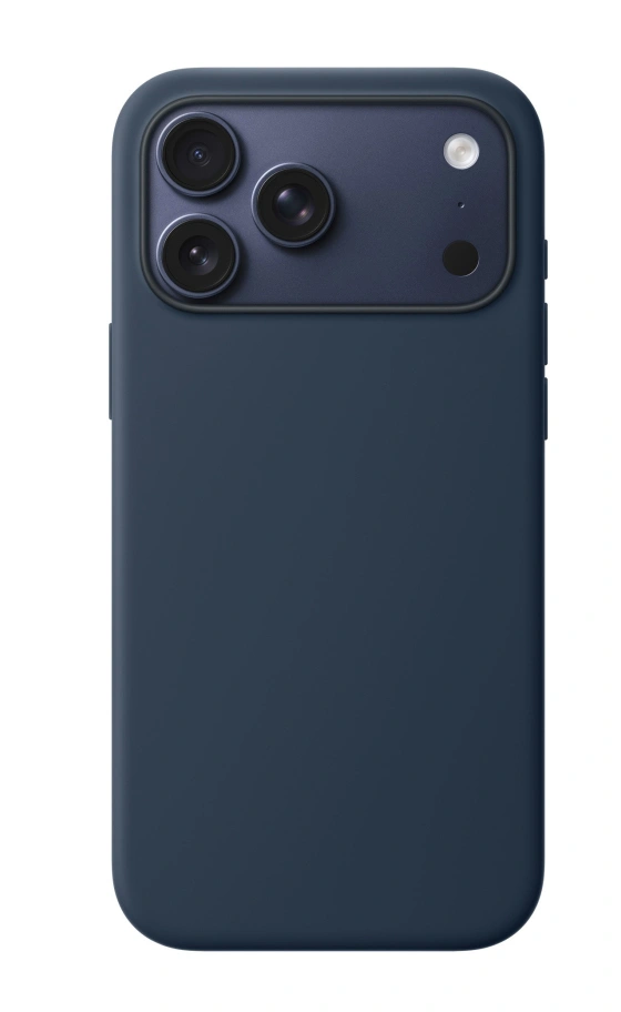 Накладка Silicone Case With MagSafe для iPhone 17 Pro, Тёмная-ночь. Фото 1