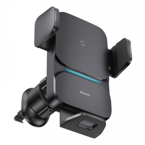 Держатель с беспроводной зарядкой Baseus Wisdom Auto 15W, Чёрный (CGZX000001). Фото 1