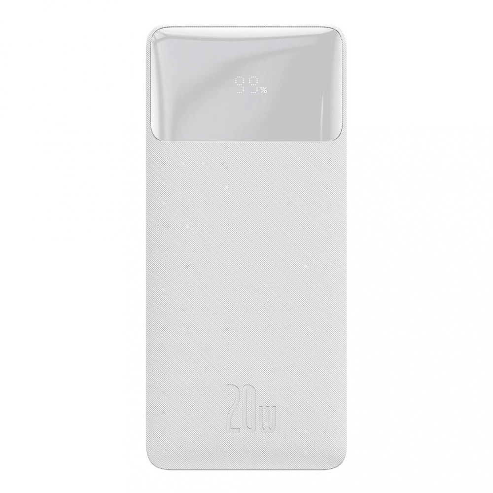 Внешний аккумулятор Baseus Bipow Digital Display Power bank 30000mAh 20W, Белый (PPDML-N02). Фото 1